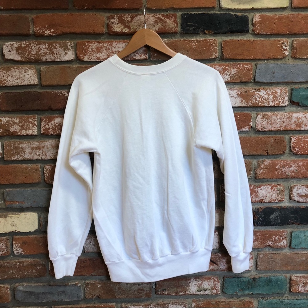 Vintage 1980s Lake Tahoe Holiday Winter Textured Crewneck Sweatshirt - Picture 2 of 8
